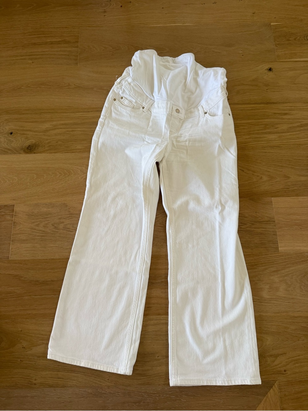 H&M mama  Women's High-Waist Jeans - Classic wide Leg